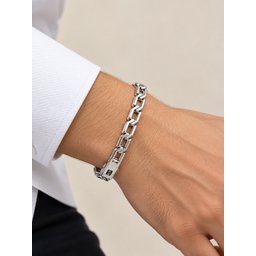 سوار رجالي من الفضة الايطاليه Men’s Italian Silver Bracelet