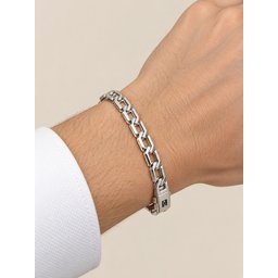 سوار رجالي من الفضة الايطاليه Men’s Italian Silver Bracelet