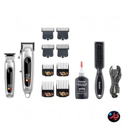 طقم ماكينة حلاقة وتشذيب الشعر كيمي KM-8540 الاحترافي Kemei KM-8540 Professional Hair Clipper and Trimmer Set