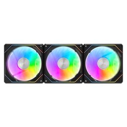 مراوح تبريد ARGB من دارك فلاش G24 [عبوة من 3 في 1] (أسود) pc