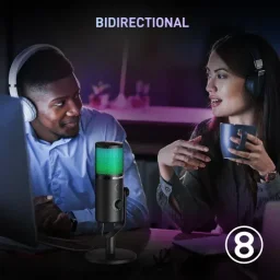 ماونو ميكروفون يو إس بي DM50 Pro MAONO DM50 Programmable USB Condenser Microphone with 3 Polar Patterns and RGB Lighting - Black