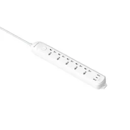 Huntkey توصيلة كهرباء بطول 3 أمتار مع منفذ USB-C طراز DMA507 Huntkey DMA507 Universal Power Strip with 5 Universal Outlets, 2 USB-A and 1 USB-C, Surge/Overload Protection - 2500W, 3m