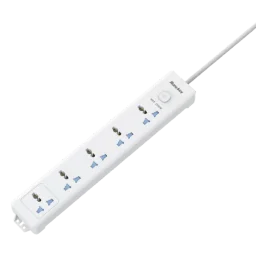 Huntkey توصيلة كهرباء بـ 5 مخارج 5 أمتار طراز DMB501 Huntkey DMB501 5-Outlet Universal Power Strip with Surge Protection - 2500W, 5m