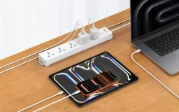 Huntkey توصيلة كهرباء بـ 5 مخارج 5 أمتار طراز DMB501 Huntkey DMB501 5-Outlet Universal Power Strip with Surge Protection - 2500W, 5m