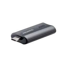 إي داتا SC750 1 تيرابايت يو إس بي-سي 3.2 Gen 2 SSD خارجي محمول مدمج - تيتانيوم أسود ADATA SC750 1TB USB-C 3.2 Gen 2 Compact Portable External SSD - Black Titanium
