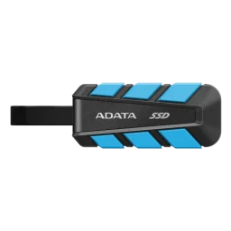 إي داتا SC740 500 جيجابايت يو إس بي-سي 3.2 Gen 2 SSD خارجي محمول مع كابل مدمج - أزرق ADATA SC740 500GB USB-C 3.2 Gen 2 Portable External SSD with Built-In Cable - Blue