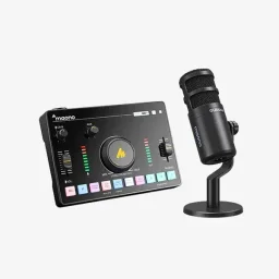 ماونو ميكسر بودكاست AMC2 Neo - أسود MAONO MaonoCaster AMC2 Neo USB Audio Mixer and Interface for Streaming and Podcasting - Black