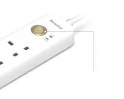 هانتكي SUC507 مشترك كهرباء 2 متر Huntkey SUC507 Surge-Protected Power Strip - 4 UK Outlets + 2 USB-A Ports, 13A/3250W