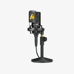 ماونو AU-PM500T ميكروفون استوديو مكثف قلبي احترافي إكس إل آر - أسود MAONO AU-PM500T Professional 34mm Large-Diaphragm Cardioid XLR Condenser Studio Microphone Kit - Black