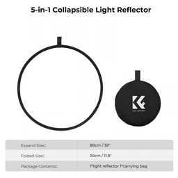 KF18.0002 5-in-1 Light Reflector 32" (80cm) KF18.0002 5-in-1 Light Reflector 32" (80cm)