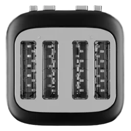 محماصة خبز لأربع شرائح من كيتشن إيد (Black) KitchenAid 4 SLICE TOASTER (Black)