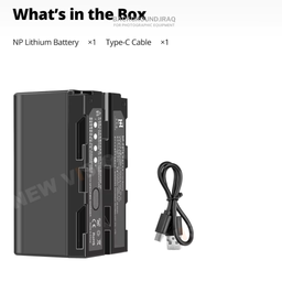NP-F970/NP-F750/NP-F550 Lithium Battery with USB Charging Cable NP-F970/NP-F750/NP-F550 Lithium Battery with USB Charging Cable