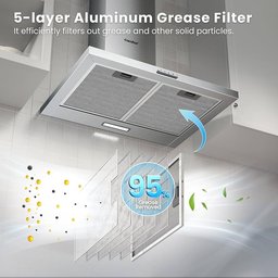 مرشحة  مطبخ جداري من ماركة Amzchef wall-mounted range hood
