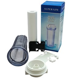 فلتر ماء مفردة شفاف 10 إنش  هۆوسینگی فلتەری ئاوی تاکی ڕووناک 10 ئینج SUPER SJM Single Clear Water Filter Housing 10 Inch