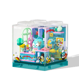 مكعبات هانغيودون المصغرة داخل صندوق عرض شفاف Hangyodon Mini Building Blocks in Clear Display Case