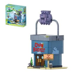 مطعم شمشون – سبونج بوب – مجسم بناء مكعبات SpongeBob Chum Bucket Building Blocks Set