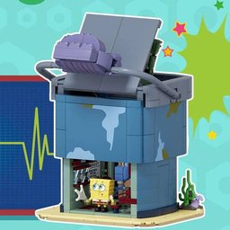 مطعم شمشون – سبونج بوب – مجسم بناء مكعبات SpongeBob Chum Bucket Building Blocks Set
