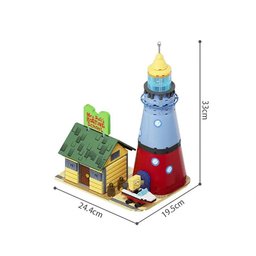 مكعبات سبونج بوب – مدرسة قيادة السيدة بف مع المنارة SpongeBob Mrs. Puff's Boating School and Lighthouse Building Blocks