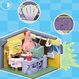 مكعبات سبونج بوب – مدرسة قيادة السيدة بف مع المنارة SpongeBob Mrs. Puff's Boating School and Lighthouse Building Blocks