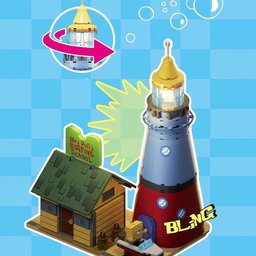 مكعبات سبونج بوب – مدرسة قيادة السيدة بف مع المنارة SpongeBob Mrs. Puff's Boating School and Lighthouse Building Blocks