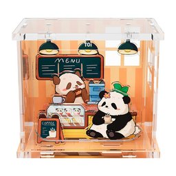 صندوق مفاجآت بازل الباندا – مشهد مصغّر Panda Miniature Scene Puzzle Mystery Box