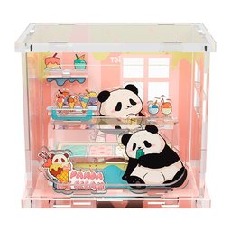 صندوق مفاجآت بازل الباندا – مشهد مصغّر Panda Miniature Scene Puzzle Mystery Box