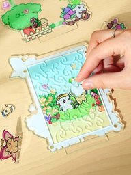 حديقة الجرو – بازل أكريليك ثلاثي الأبعاد 28 قطعة Puppy Garden 3D Acrylic Puzzle - 28 Pieces