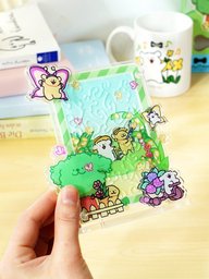 حديقة الجرو – بازل أكريليك ثلاثي الأبعاد 28 قطعة Puppy Garden 3D Acrylic Puzzle - 28 Pieces