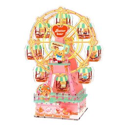 بازل ثلاثي الأبعاد لعجلة الملاهي بشخصية الدب اللطيف Cute Bear Ferris Wheel 3D Puzzle