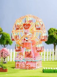بازل ثلاثي الأبعاد لعجلة الملاهي بشخصية الدب اللطيف Cute Bear Ferris Wheel 3D Puzzle