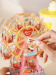 بازل ثلاثي الأبعاد لعجلة الملاهي بشخصية الدب اللطيف Cute Bear Ferris Wheel 3D Puzzle