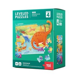 مجموعة بازل المستوى الرابع – الديناصورات Level 4 Dinosaur Puzzle Set
