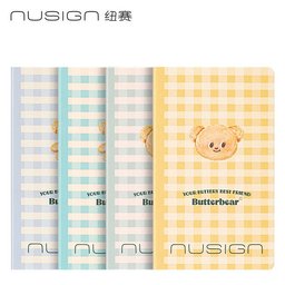 دفتر ملاحظات شبكي بتصميم شخصية الدب – 64 ورقة Bear Grid Notebook - 64 Sheets