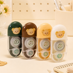 شريط تصحيح بتصميم الدب – هيكل شفاف Bear Correction Tape with Transparent Case