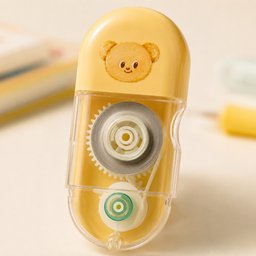 شريط تصحيح بتصميم الدب – هيكل شفاف Bear Correction Tape with Transparent Case