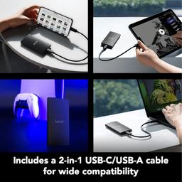 Lexar SL300 Portable SSD 2TB & 1TB Up to 1050MB/s Lexar SL300 Portable SSD 2TB & 1TB Up to 1050MB/s