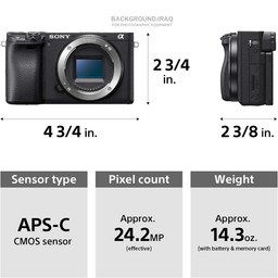Sony A6400 Mirrorless Camera with 16-50mm Lens Sony A6400 Mirrorless Camera with 16-50mm Lens