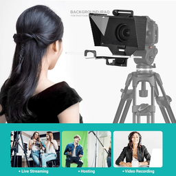 TC3 Portable Teleprompter for Smartphone/Tablet/DSLR Camera TC3 Portable Teleprompter for Smartphone/Tablet/DSLR Camera