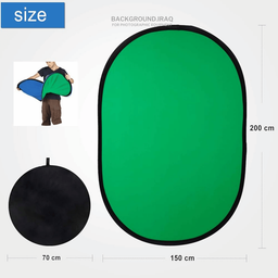Collapsible Backdrop 1.5x2m / 2-in-1 (Blue&Green) Collapsible Backdrop 1.5x2m / 2-in-1 (Blue&Green)