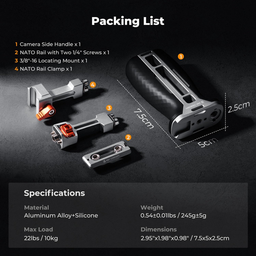 KF31.235 Durable Side Handle with NATO and 3/8 Mounting KF31.235 Durable Side Handle with NATO and 3/8 Mounting