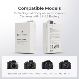 Canon LP-E8 Battery and Charger Set with Dual Slot Charger for Canon EOS 700D 650D 550D X7i X6i X5 Canon LP-E8 Battery and Charger Set with Dual Slot Charger for Canon EOS 700D 650D 550D X7i X6i X5