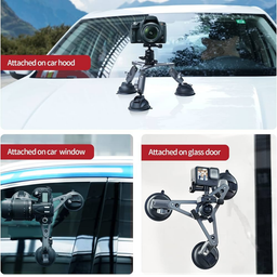 TELESIN Car Mount with 3 Suction Cups TELESIN Car Mount with 3 Suction Cups