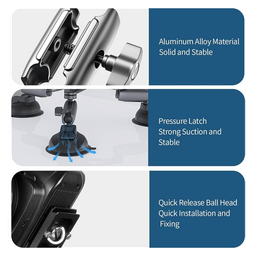TELESIN Car Mount with 3 Suction Cups TELESIN Car Mount with 3 Suction Cups