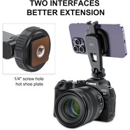 حامل هاتف مغناطيسي VRIG MG-03 للحوامل ثلاثية القوائم، مزود بقاعدة تثبيت MagSafe ومنفذ Cold Shoe VRIG MG-03 Magnetic Phone Tripod Mount,Tripod Mount for Magsafe Cold Shoe