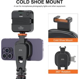 حامل هاتف مغناطيسي VRIG MG-03 للحوامل ثلاثية القوائم، مزود بقاعدة تثبيت MagSafe ومنفذ Cold Shoe VRIG MG-03 Magnetic Phone Tripod Mount,Tripod Mount for Magsafe Cold Shoe