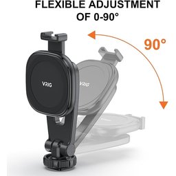 حامل هاتف مغناطيسي VRIG MG-03 للحوامل ثلاثية القوائم، مزود بقاعدة تثبيت MagSafe ومنفذ Cold Shoe VRIG MG-03 Magnetic Phone Tripod Mount,Tripod Mount for Magsafe Cold Shoe