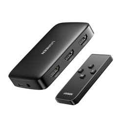 مبدل HDMI من UGREEN (3 مداخل ومخرج واحد) بدقة 4K وتردد 30 هرتز UGREEN HDMI Switcher 3 In 1 Out 4K@30HZ