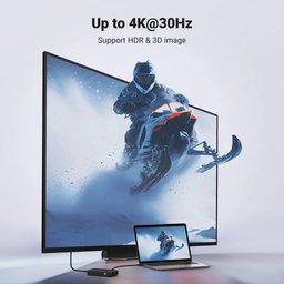مبدل HDMI من UGREEN (3 مداخل ومخرج واحد) بدقة 4K وتردد 30 هرتز UGREEN HDMI Switcher 3 In 1 Out 4K@30HZ