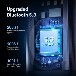 مستقبل صوت Ugreen بتقنية Bluetooth 5.3، ومحول صوت بمنفذ AUX وكابل USB. Ugreen Bluetooth 5.3 audio receiver USB cable audio adapter AUX jack