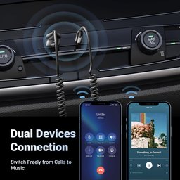 مستقبل صوت Ugreen بتقنية Bluetooth 5.3، ومحول صوت بمنفذ AUX وكابل USB. Ugreen Bluetooth 5.3 audio receiver USB cable audio adapter AUX jack